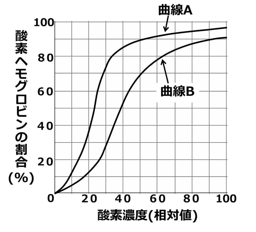 ヘモグロビンの酸素解離曲線 計算問題の解き方編 せいぶつ農国